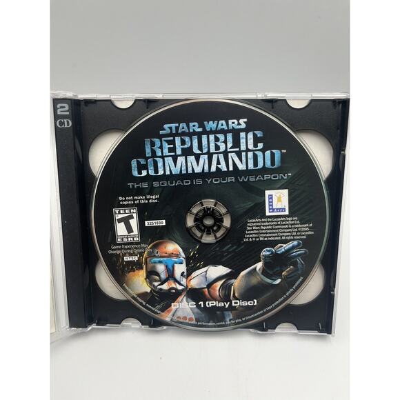 Star Wars Republic Commando 2 Disc PC CD-ROM Game 2005 LucasArts - Picture 4 of 9